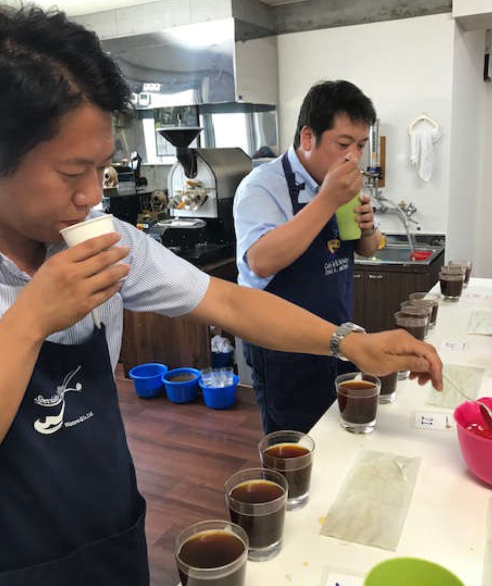 コーヒーのカッピング