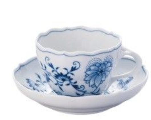 「ブルーオニオンコーヒーカップ」マイセン